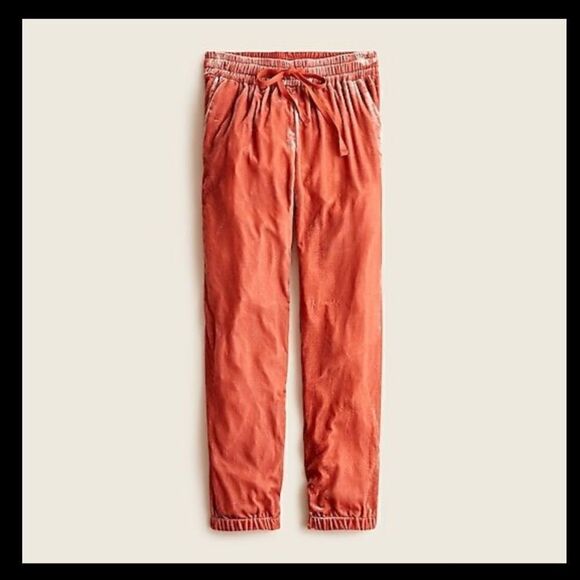 J Crew Velvet Jogger Pants NWT - Picture 1 of 6